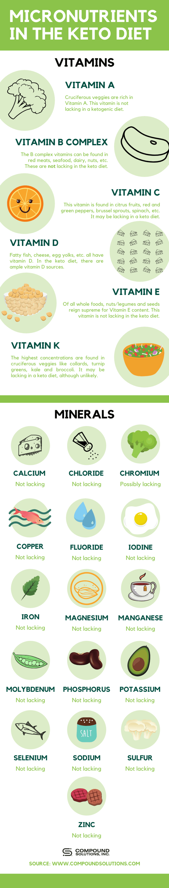 Micronutrients In The Keto Diet: The Definitive Guide (Infographic ...