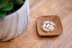 CoreBiome® capsule formulation featuring tributyrin (butyrate triglycerides)