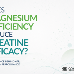 Text graphic asking whether magnesium deficiency reduces creatine efficacy