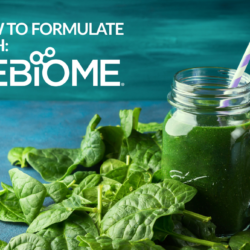 Greens shake representing ReBiome formulation for gut health products