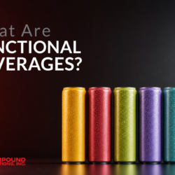 Assorted functional beverages showing energy, hydration, protein, gut health and sugar-free formulation categories